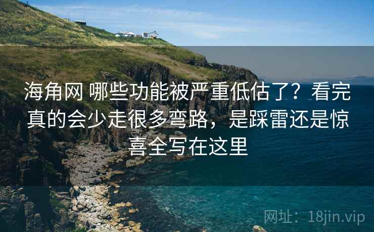海角网 哪些功能被严重低估了？看完真的会少走很多弯路，是踩雷还是惊喜全写在这里