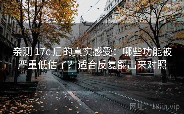 亲测 17c 后的真实感受：哪些功能被严重低估了？适合反复翻出来对照