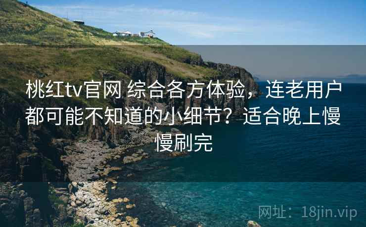 桃红tv官网 综合各方体验，连老用户都可能不知道的小细节？适合晚上慢慢刷完