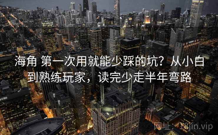 海角 第一次用就能少踩的坑？从小白到熟练玩家，读完少走半年弯路
