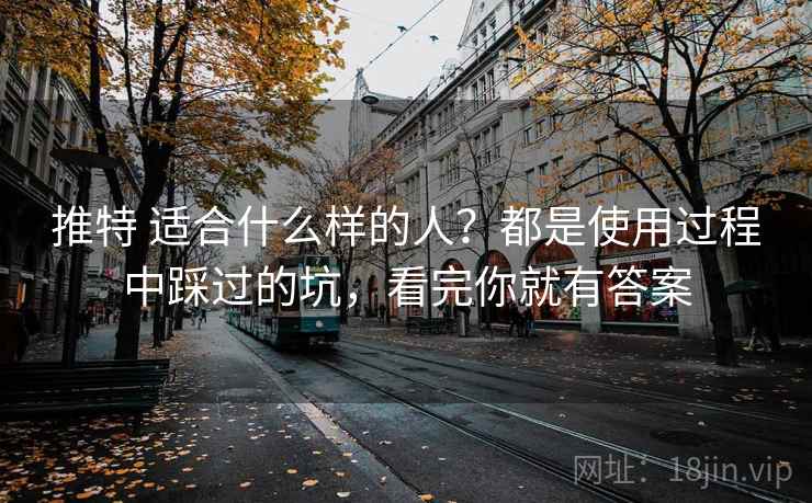 推特 适合什么样的人？都是使用过程中踩过的坑，看完你就有答案