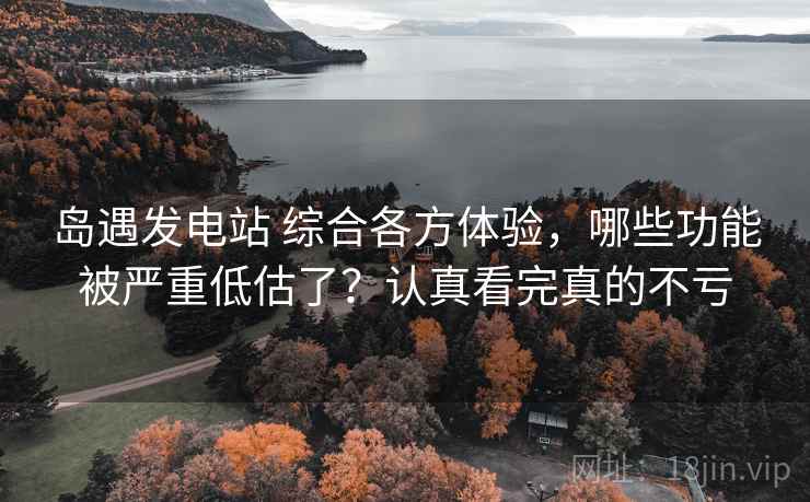 岛遇发电站 综合各方体验，哪些功能被严重低估了？认真看完真的不亏