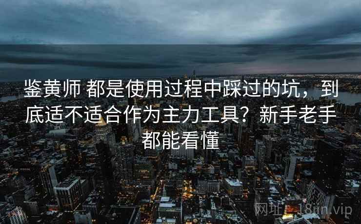 鉴黄师 都是使用过程中踩过的坑,到底适不适合作为主力工具?新手老手都能看懂 鉴黄师 都是使用过程中踩过的坑,到底适不适合作为主力工具?新手老手都能看懂